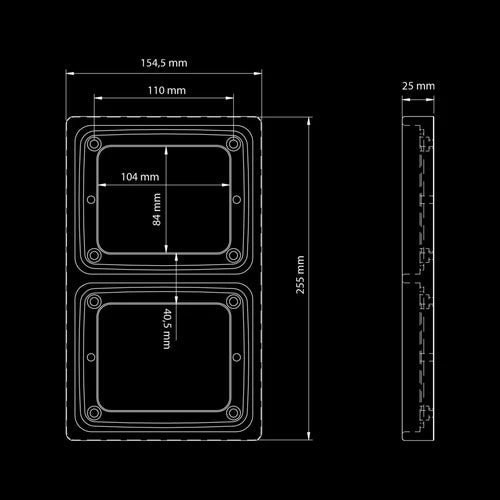 |STRANDS| IZE LED Frame (Double Vertical)