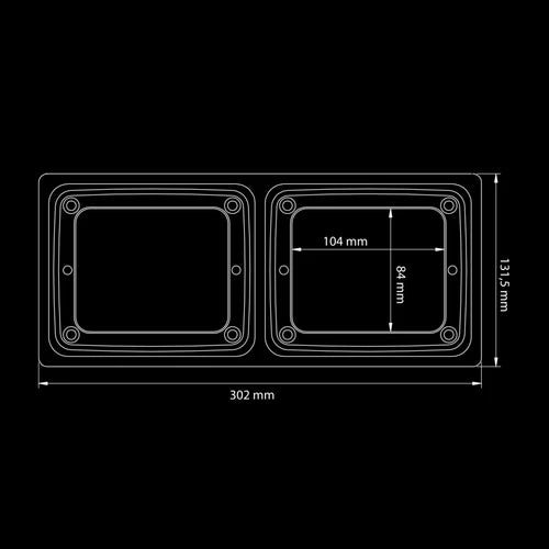 |STRANDS| IZE LED Frame (Double Horizontal)