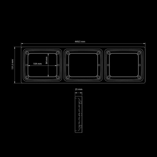 |BEACHES| IZE LED FRAME (3x squares)