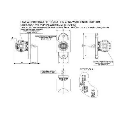 LED-Markierungsleuchte (kurz)