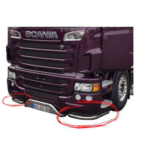 Edelstahl-Stossstange | Hoch - Passend für Scania R-Serie