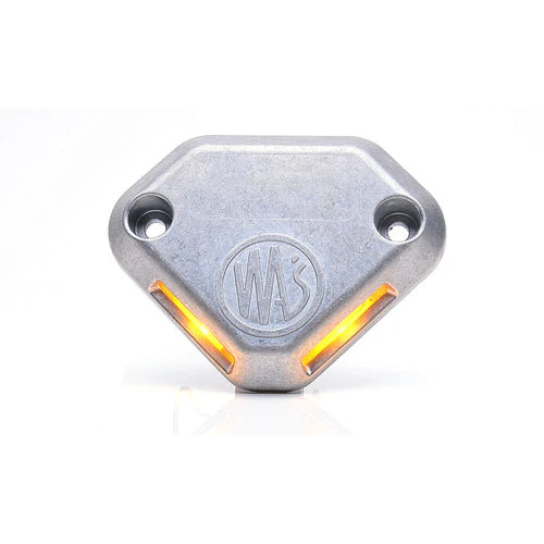 Warning light for rear lifting platforms