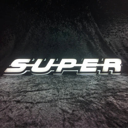 "SUPER" 3D-LED Badge
