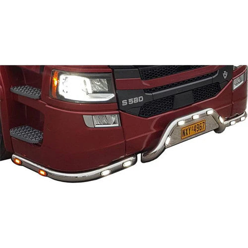 Stainless steel bumper | High - Fits Scania NextGen 2016+