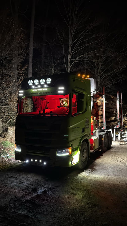 Innenraum LED Leuchten zweifarbig (Weiss/Rot) -  Passend für Scania S/R/G/P/L/XT Next-Gen 2016+