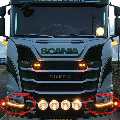 DRL conversion kit (Amber) - Suitable for Scania S, R Next Gen 2016+