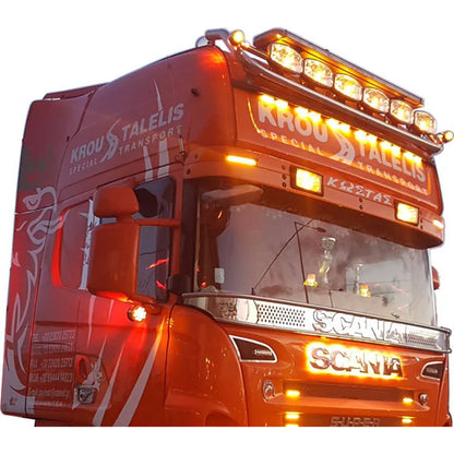 Dachlampenschiene (6 Halterungen) - Passend für Scania (144/164/R1/R2-Top Line Kabinen)