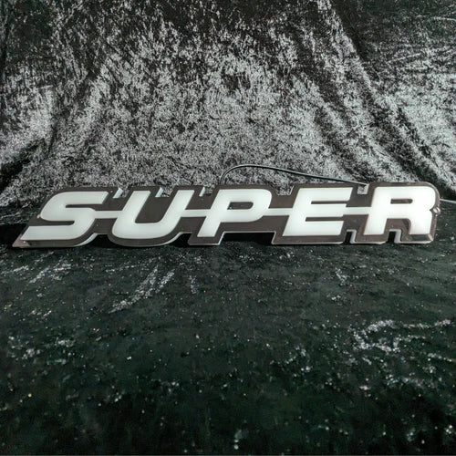 "SUPER" 3D-LED Badge