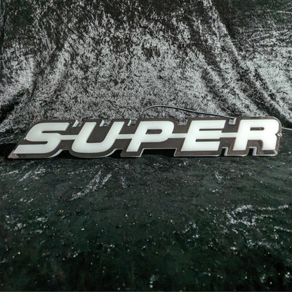 "SUPER" 3D-LED Badge