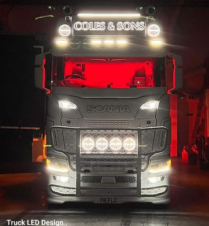 Innenraum LED Leuchten zweifarbig (Weiss/Rot) -  Passend für Scania S/R/G/P/L/XT Next-Gen 2016+