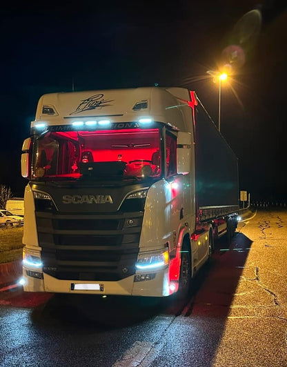 Innenraum LED Leuchten zweifarbig (Weiss/Rot) -  Passend für Scania S/R/G/P/L/XT Next-Gen 2016+