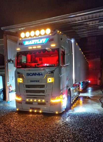 Innenraum LED Leuchten zweifarbig (Weiss/Rot) -  Passend für Scania S/R/G/P/L/XT Next-Gen 2016+