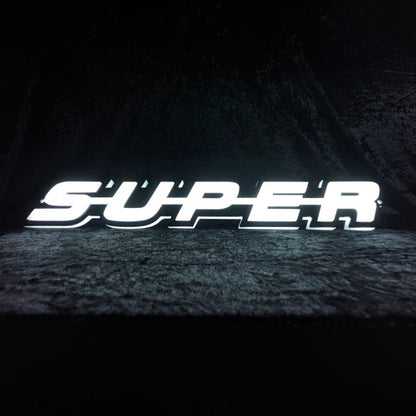 "SUPER" 3D-LED Badge