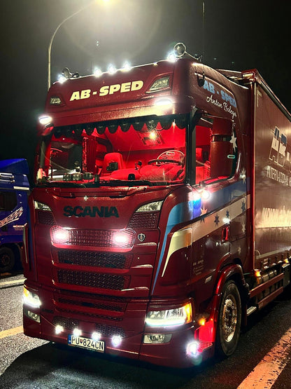 Innenraum LED Leuchten zweifarbig (Weiss/Rot) -  Passend für Scania S/R/G/P/L/XT Next-Gen 2016+