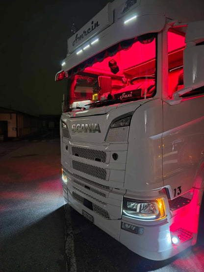 Innenraum LED Leuchten zweifarbig (Weiss/Rot) -  Passend für Scania S/R/G/P/L/XT Next-Gen 2016+
