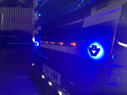 Benutzerdefinierte LED für Seitenspoiler (13cm) - Muster "V8"