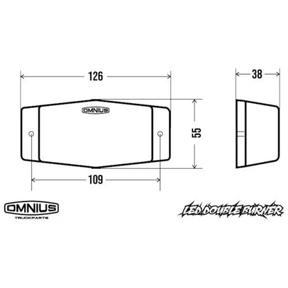 Omnius LED-Doppelbrenner (Amber)