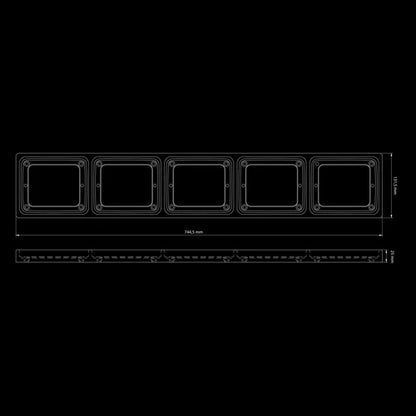 |STRANDS| IZE LED Rahmen (5x Quadrate)
