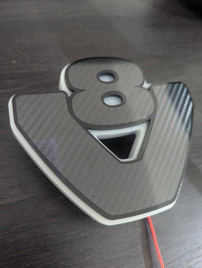 Benutzerdefinierte LED für Grill (8cm) - Muster "V8"