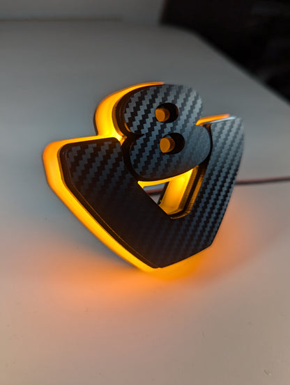 Benutzerdefinierte LED für Seitenspoiler (13cm) - Muster "V8"
