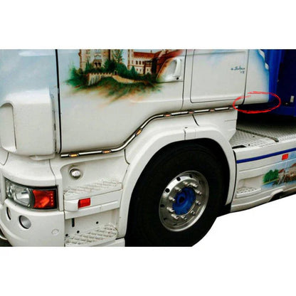 Edelstahl Untertürschienen + Verlängerung - Passend für Scania R1/R2