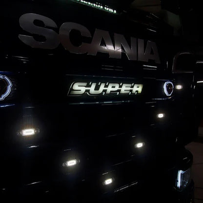 "SUPER" 3D-LED Badge