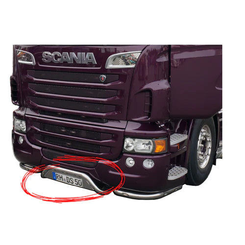 Edelstahl-Stossstange | Hoch - Passend für Scania R-Serie