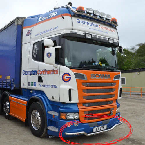 Edelstahl-Stossstange/Lichtleiste - Passend für Scania R2-Serie