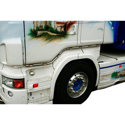 Edelstahl Untertürschienen + Verlängerung - Passend für Scania R1/R2