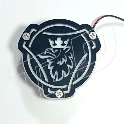 LED Grillplakette (8cm) - Muster "Griffin"