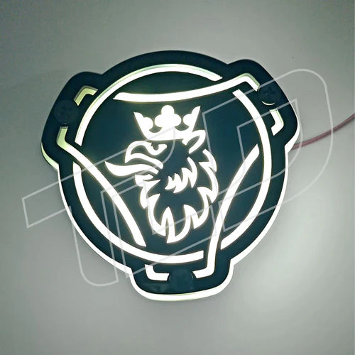 LED Grillplakette (8cm) - Muster "Griffin"