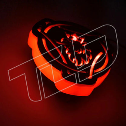 LED Grillplakette (8cm) - Muster "Griffin"
