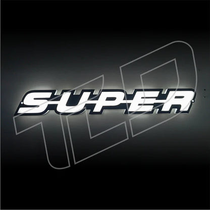 "SUPER" 3D-LED Badge