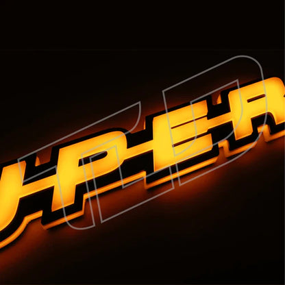"SUPER" 3D-LED Badge