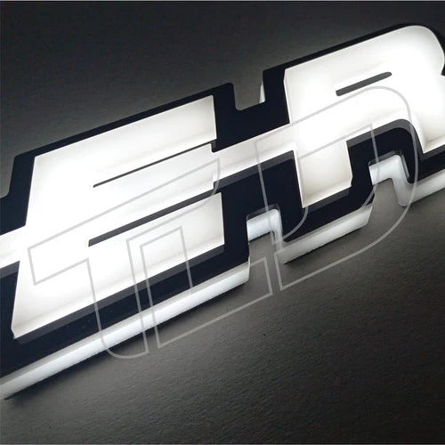 "SUPER" 3D-LED Badge